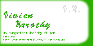 vivien marothy business card